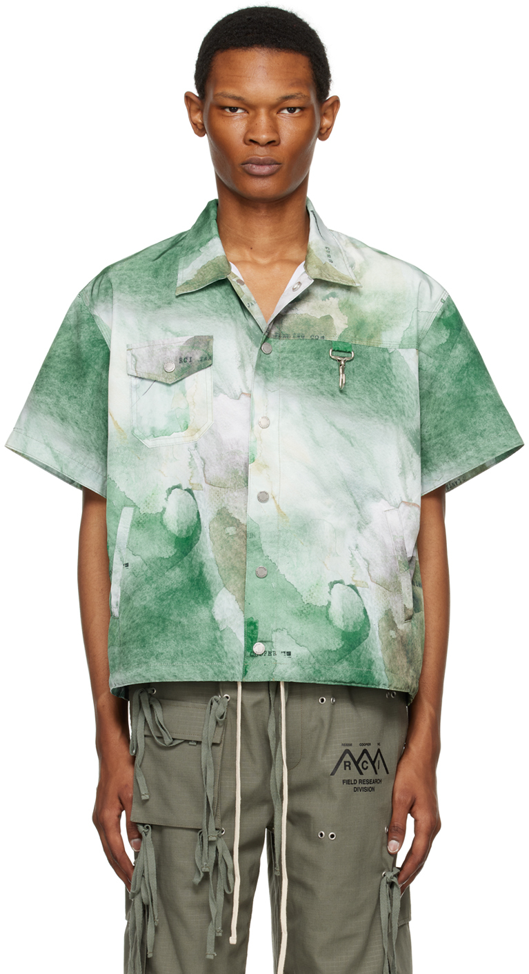 Reese Cooper: Green Printed Jacket | SSENSE