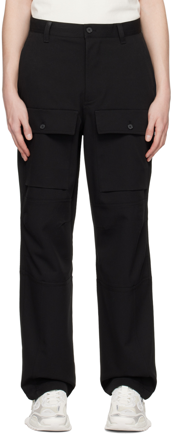 Black Grant Cargo Pants by The Frankie Shop on Sale