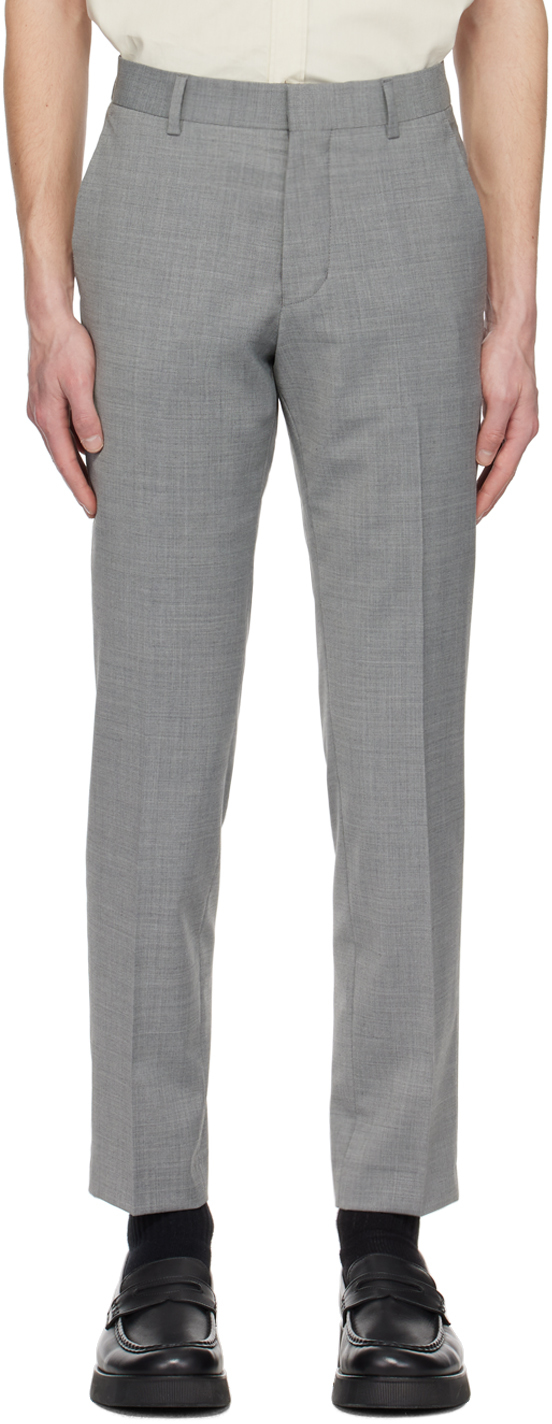 Gray Tenutas Trousers by Tiger of Sweden on Sale