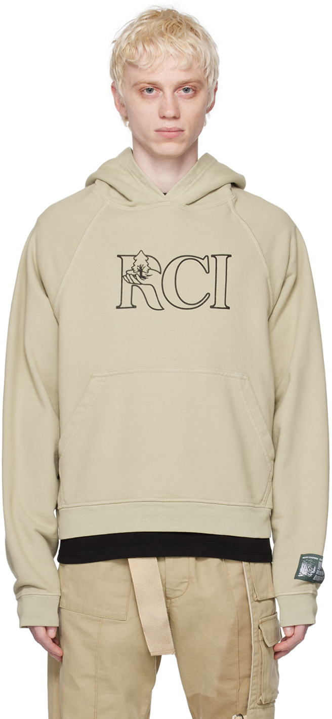Reese Cooper Khaki Vine Hoodie In Khaki