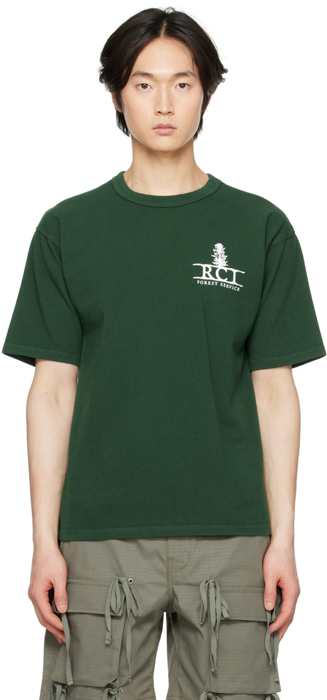 Reese Cooper Green Roots T-shirt In Forest