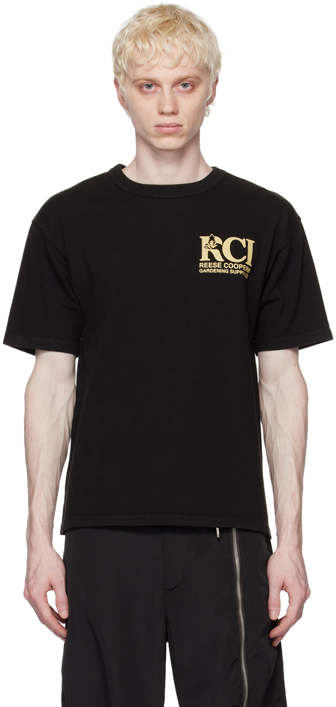 Reese Cooper Black Gardening T-shirt In Black