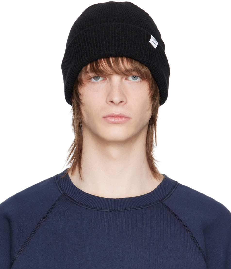 Norse Projects: Black Norse Beanie | SSENSE