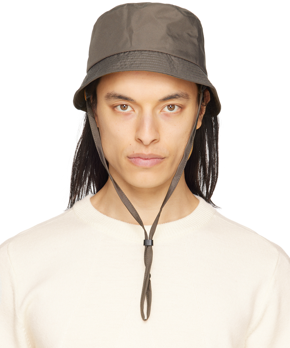 Norse Projects Taupe Waterproof Bucket Hat In Heathland Brown