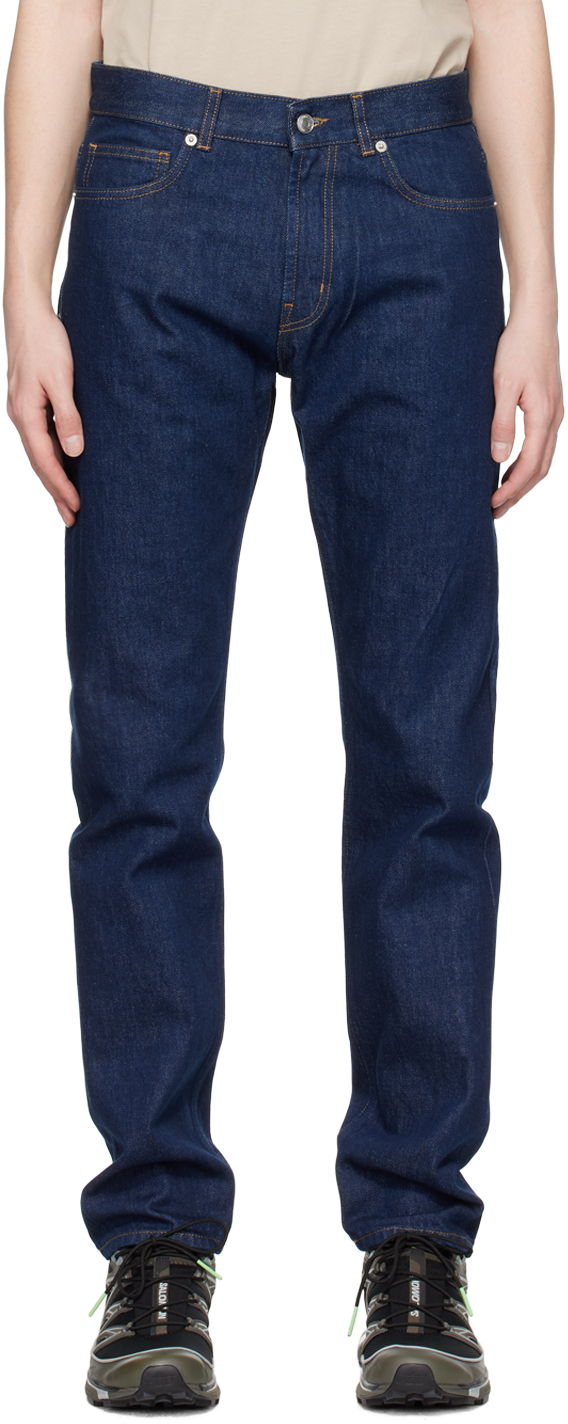 Norse Projects Navy Slim Jeans In Indigo