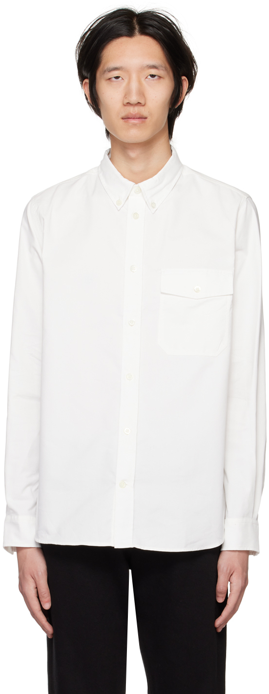 SSENSE Men Clothing Shirts Casual Shirts White Oversized Shirt 