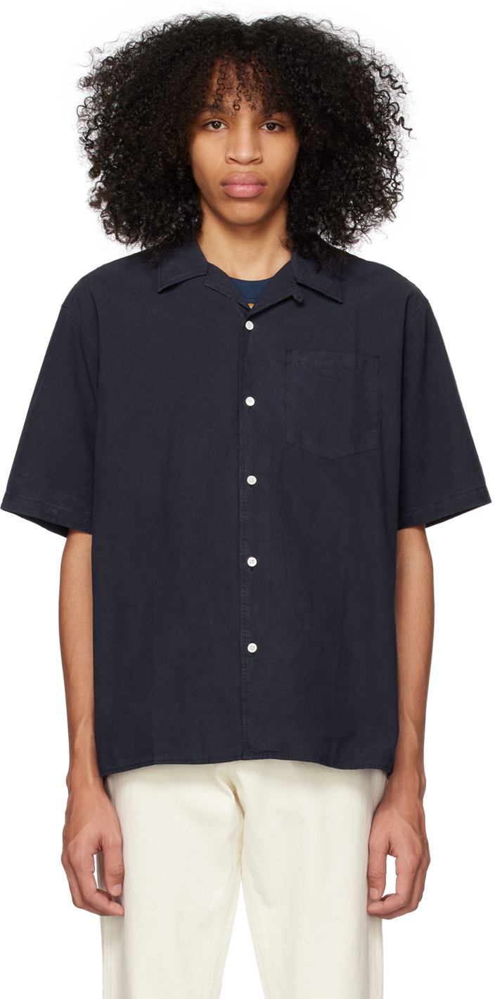 Norse Projects Navy Carsten Shirt In Dark Blue