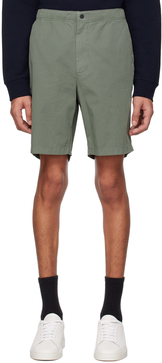 Norse Projects Green Ezra Shorts In Dried Sage Green
