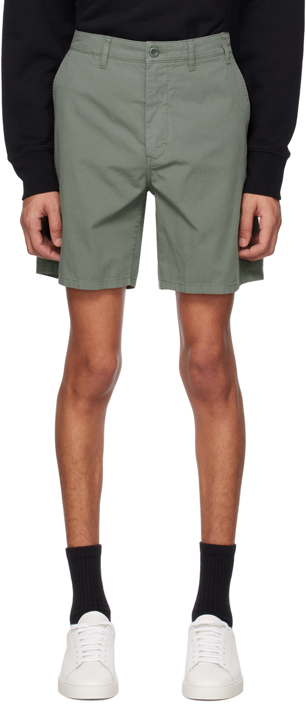 Norse Projects Green Aros Shorts In Dried Sage Green