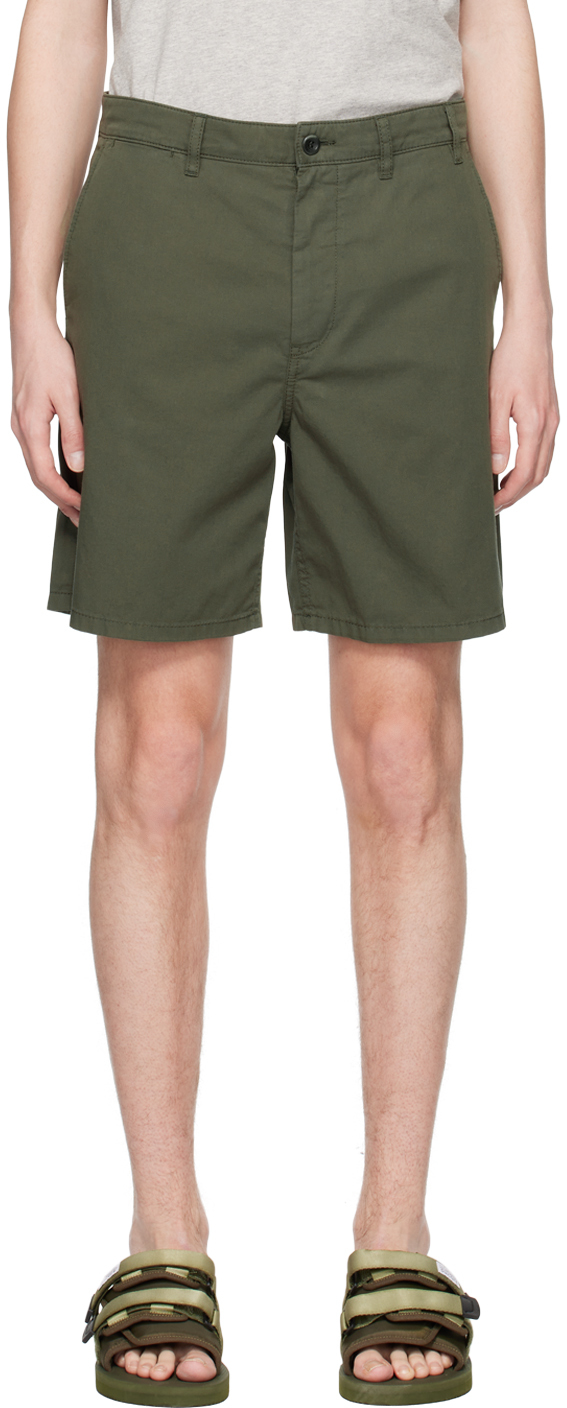 Norse Projects Green Aros Shorts In Beech Green