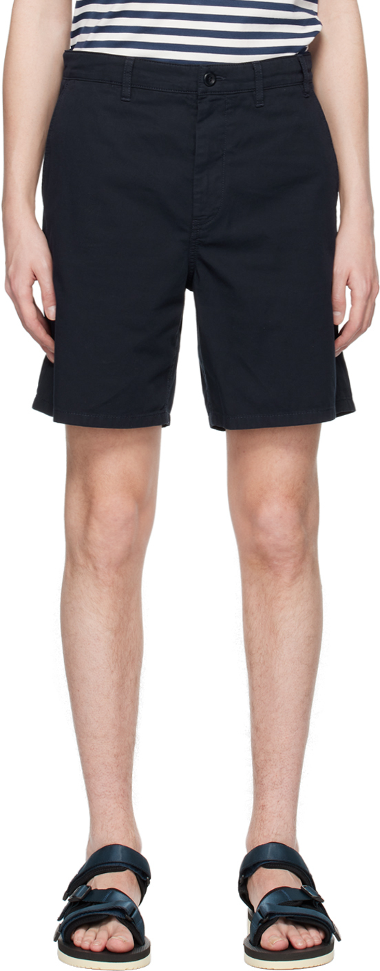 Norse Projects Navy Aros Shorts In Dark Navy