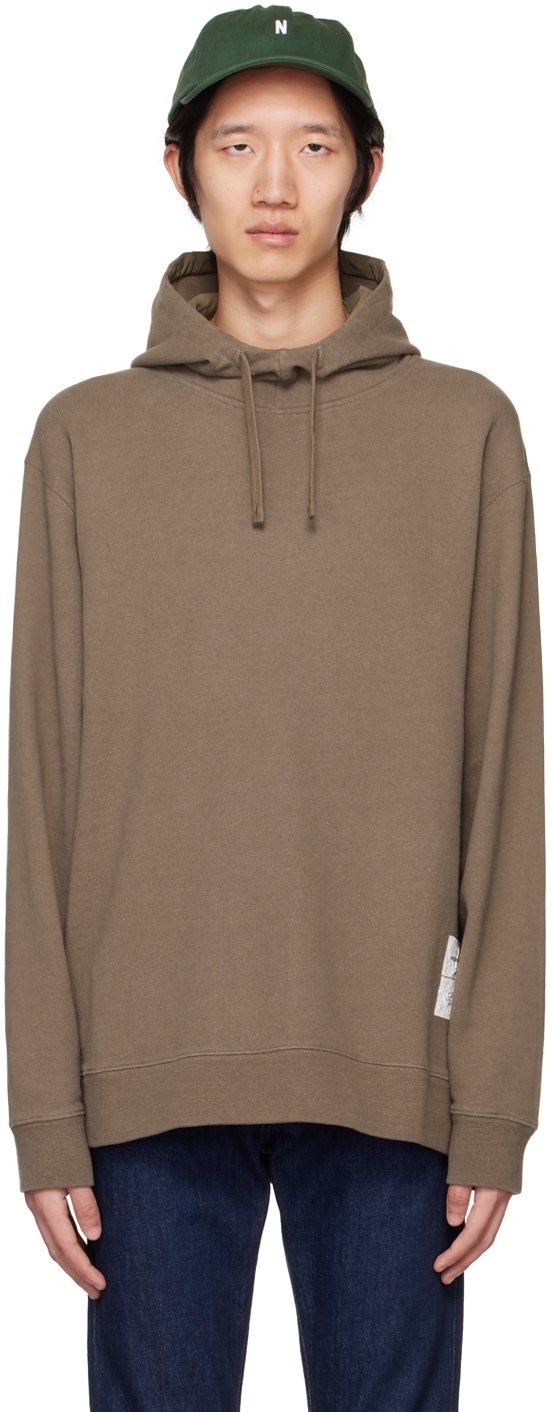 Norse Projects Taupe Tab Series Fraser Hoodie In 褐色