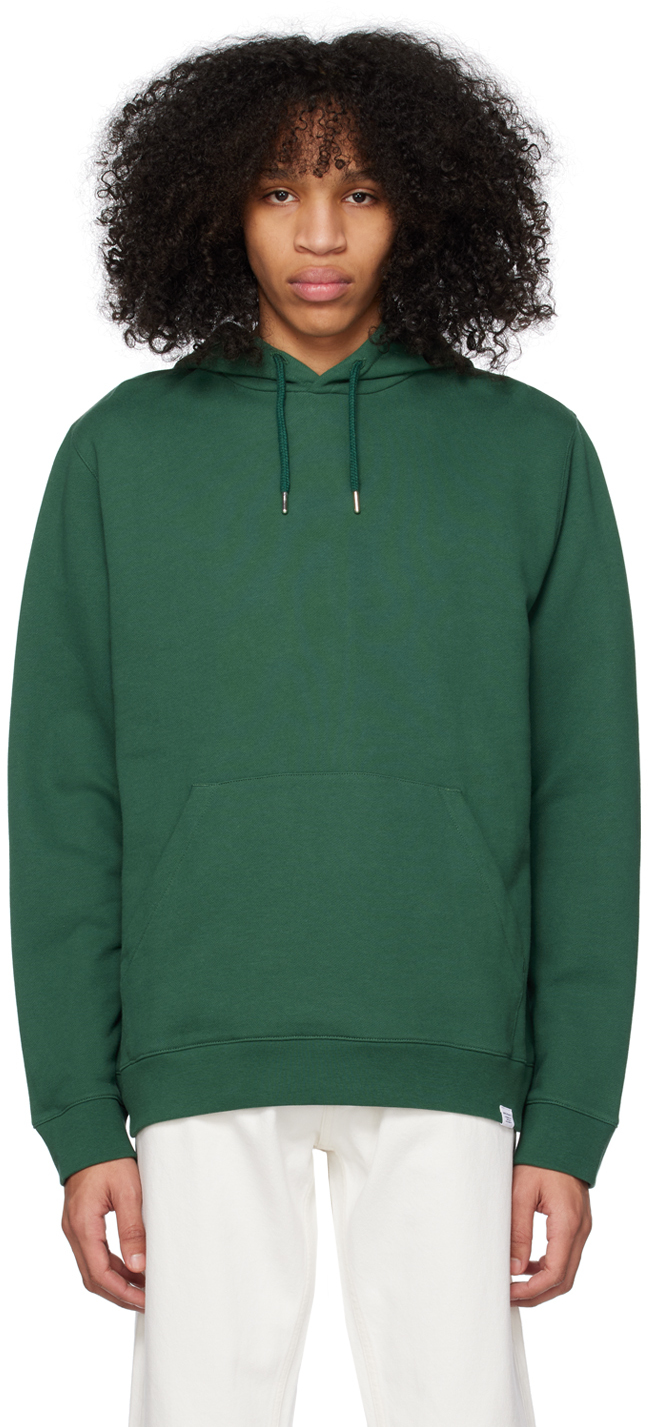Norse Projects Green Vagn Classic Hoodie In Dartmouth Green
