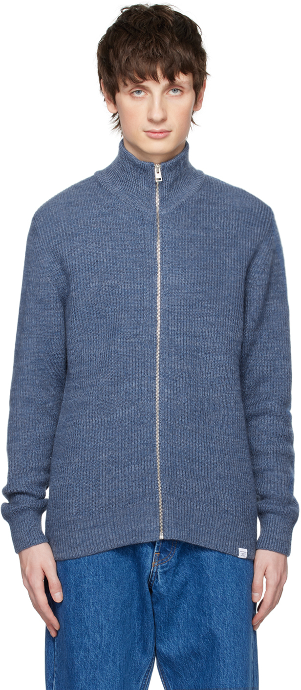Norse Projects Blue Hagen Sweater In Calcite Blue