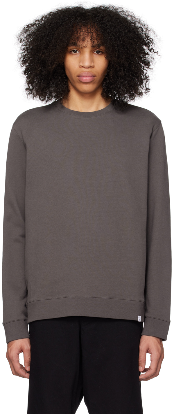 Brown Vagn Classic Sweatshirt by NORSE PROJECTS on Sale