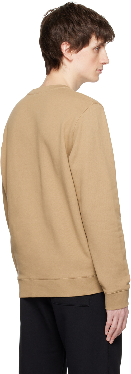 Norse Projects Logo Patch Cotton Sweatshirt In Utility Khaki