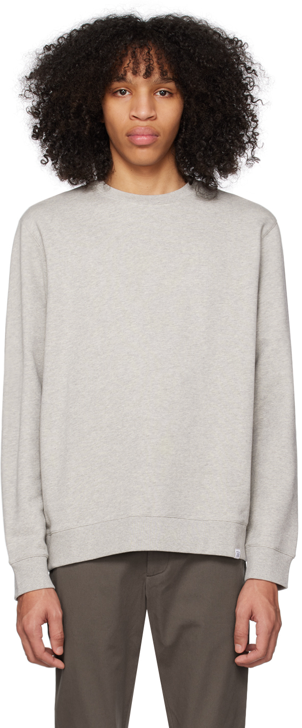 Norse Projects Gray Vagn Classic Sweatshirt In Light Grey Melange