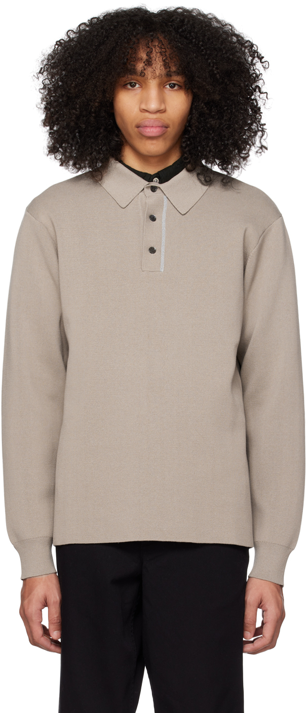 Norse Projects Taupe Ruben Milano Polo In Light Khaki
