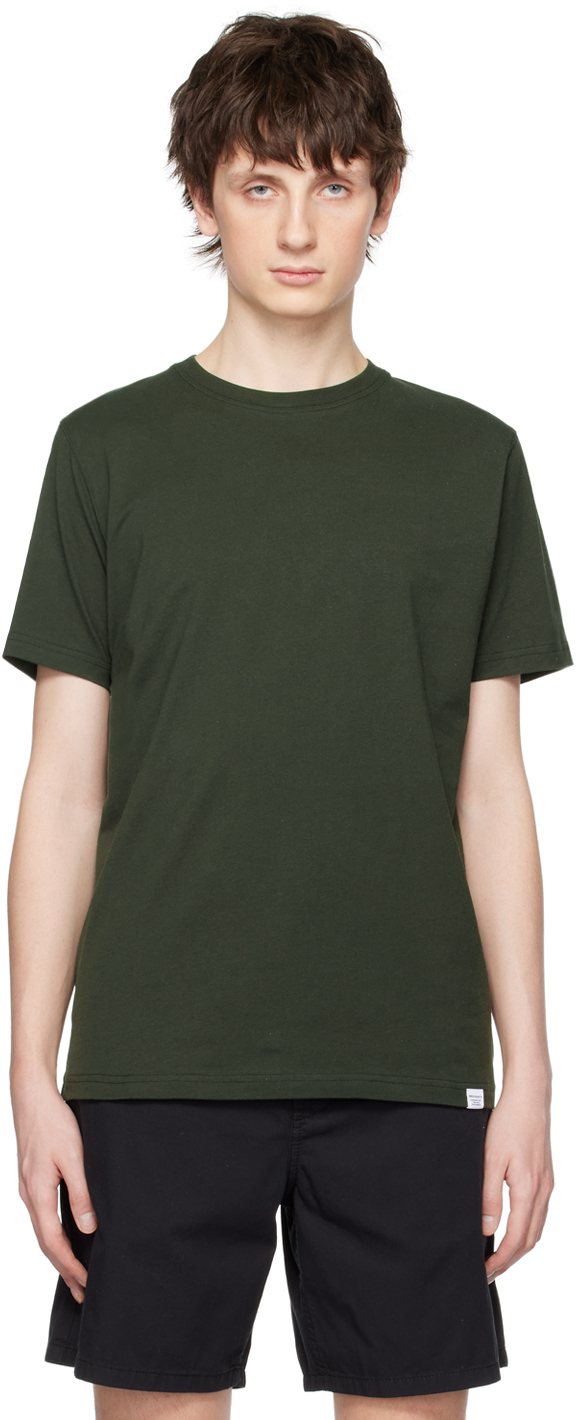 Norse Projects Green Niels T-shirt In Beech Green