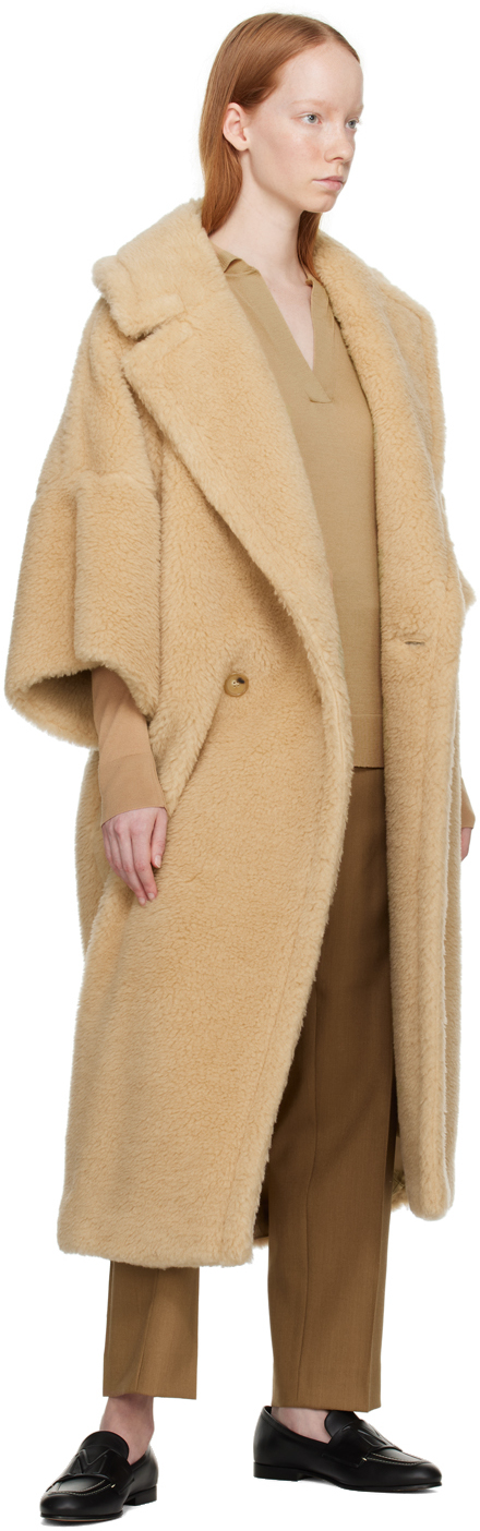 Shop Max Mara Beige Primo Coat In 009 Albino