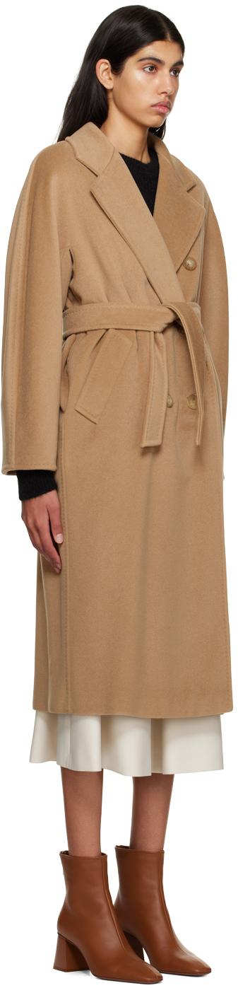 Shop Max Mara Taupe Madame Coat In 001 Camel