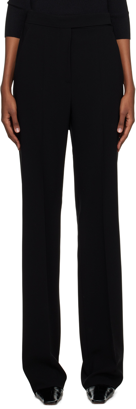 MAX MARA BLACK GALLES TROUSERS