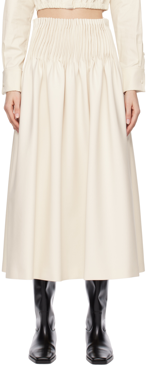 ワンピース MAX MARA Women Mid Skirts 2516231012600031 BIANCO WHITE Full gabardine skirt, white | 