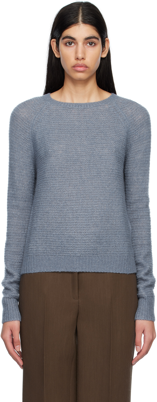 Max Mara: Blue Finnici Sweater | SSENSE