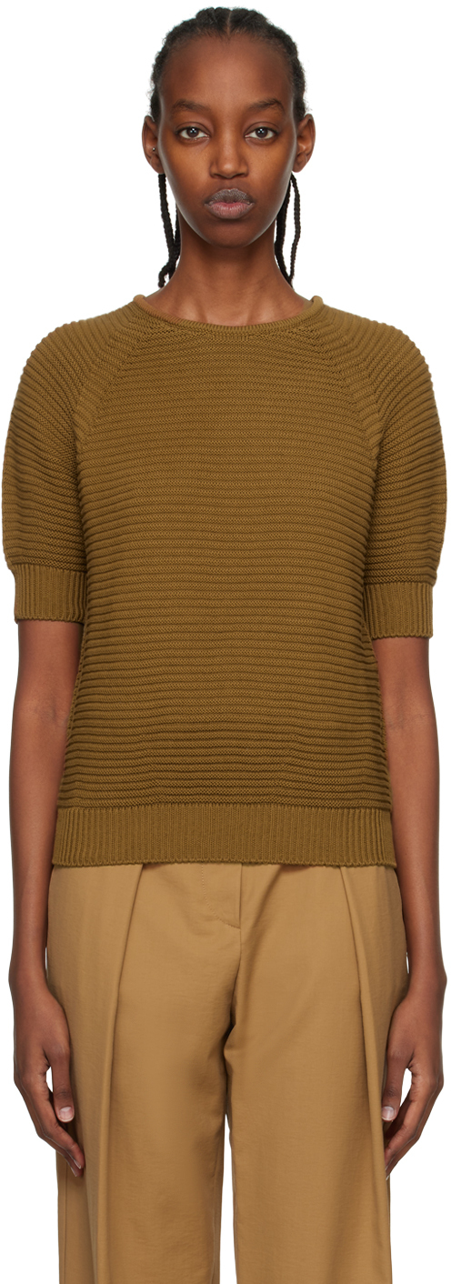 Max Mara: Brown Kiota Sweater | SSENSE UK
