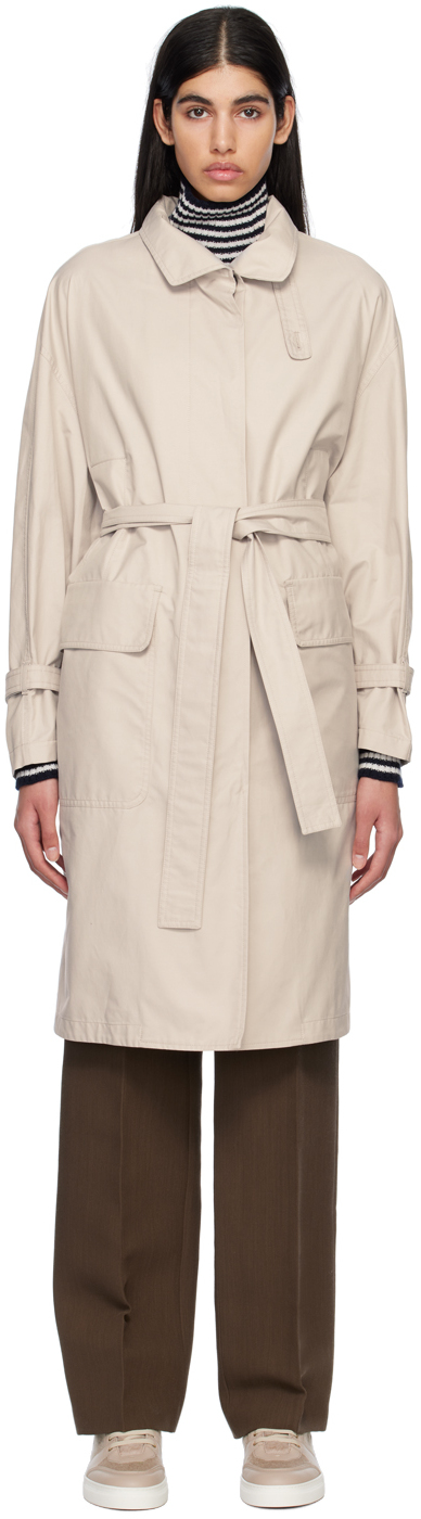 max mara off-white the cube mtrench coat