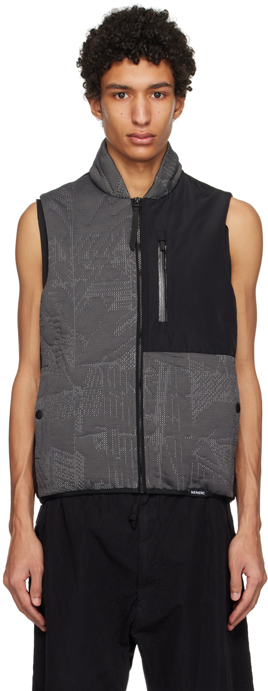 ® Gray Paneled Vest