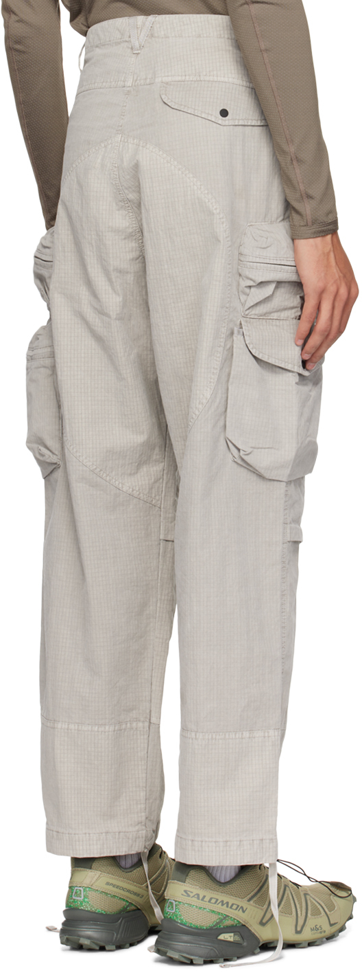 NEMEN GRAY MULTIPOCKET PARACHUTE CARGO PANTS 