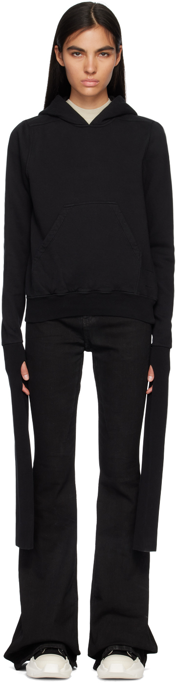 Rick Owens DRKSHDW: Black Gauntlet Granbury Hoodie | SSENSE Rick Owens DRKSHDW: Black Gauntlet Granbury Hoodie | SSENSE