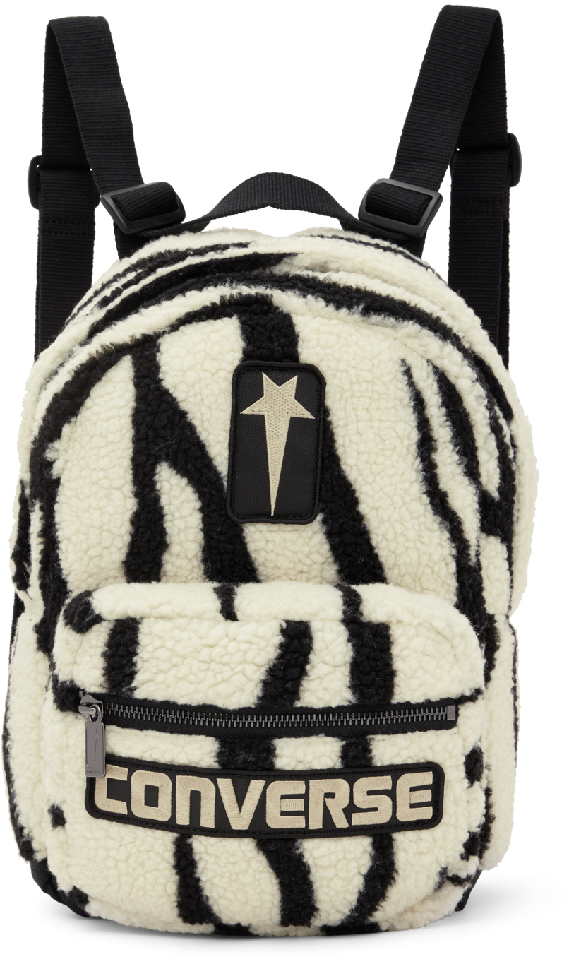 Rick Owens DRKSHDW: Black & White Converse Edition Zebra Go Lo Backpack ...
