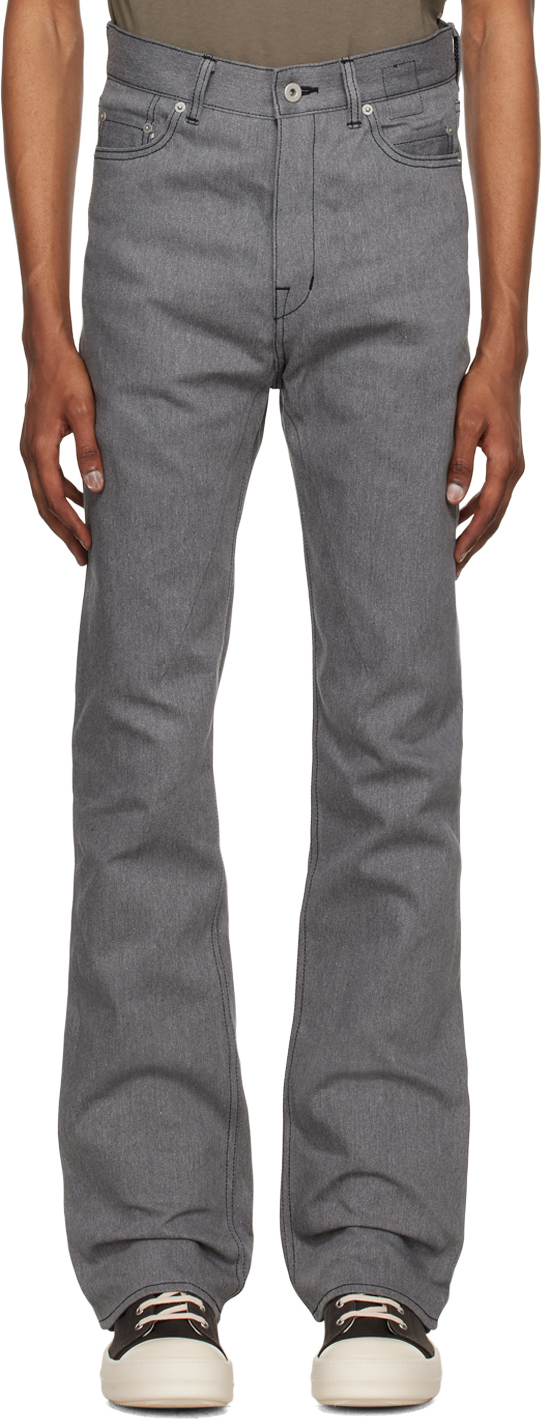 Rick Owens DRKSHDW: Gray Jim Cut Jeans | SSENSE Canada