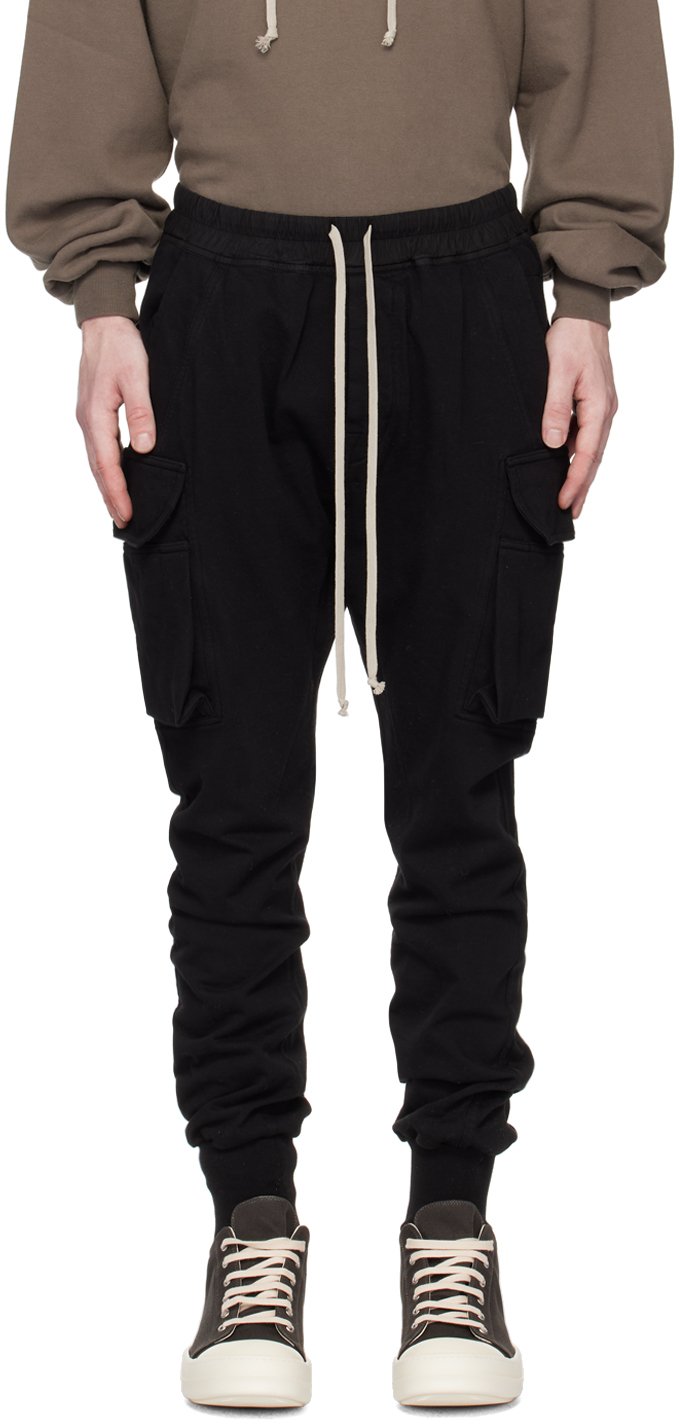 Rick Owens Drkshdw Black Mastodon Cut Cargo Pants | ModeSens