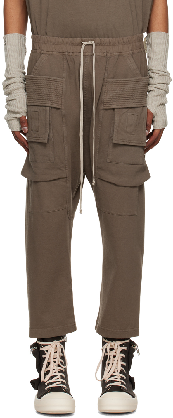 Gray Creatch Cargo Pants by Rick Owens DRKSHDW on Sale