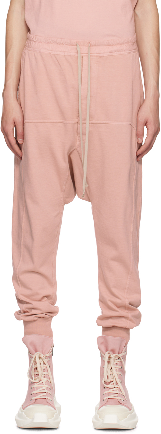 Rick Owens DRKSHDW: Pink Drawstring Lounge Pants | SSENSE