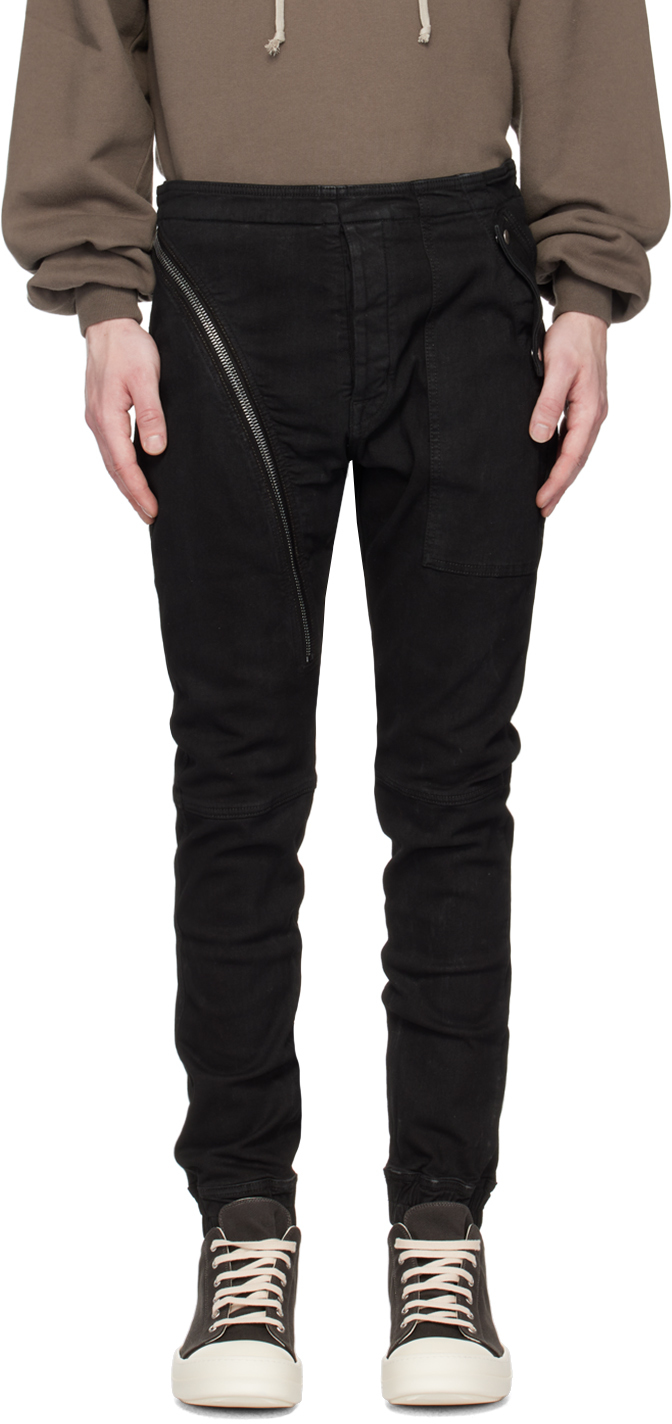 Rick Owens Drkshdw Black Aircut Jeans In 09 Black