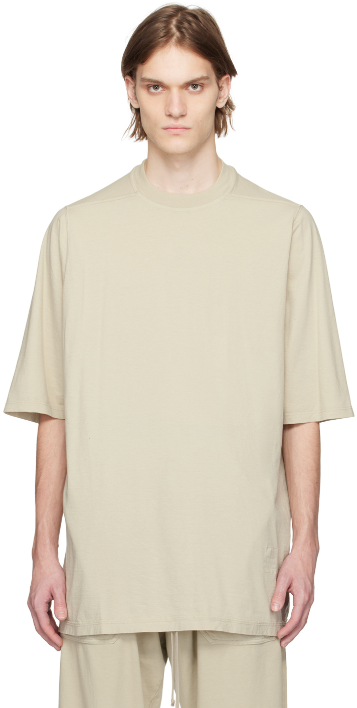 Shop Rick Owens Drkshdw Off-white Jumbo T-shirt In 08 Pearl
