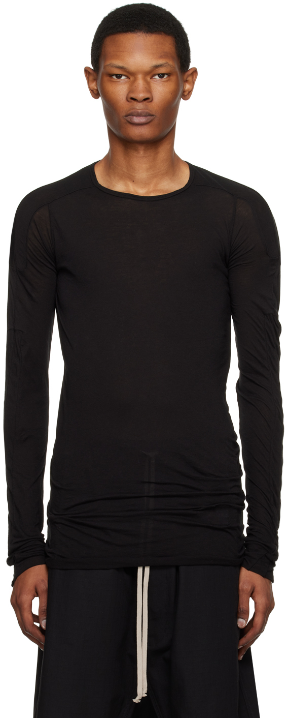 Rick Owens DRKSHDW: Black Scarification Long Sleeve T-Shirt