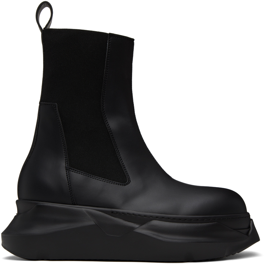 Shop Rick Owens Drkshdw Black Beatle Abstract Boots In 99 Black/black