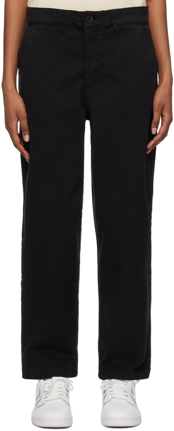 Tapered Satin Trousers - Black - ARKET | Satin trousers, Black trousers,  Trousers