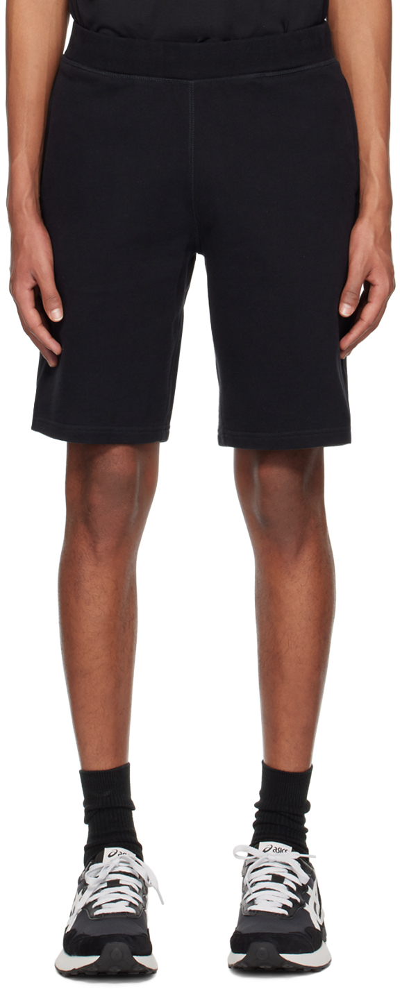 Sunspel Black Relaxed Fit Shorts In Bkaa Black