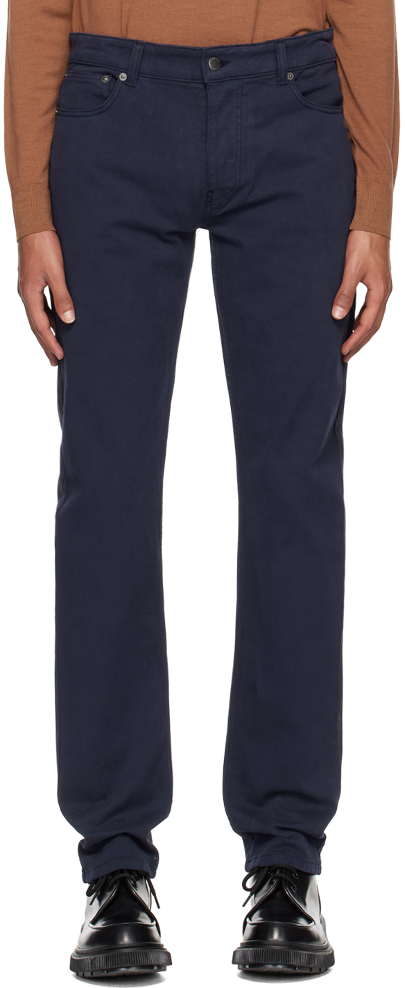 Navy 5 Pocket Trousers