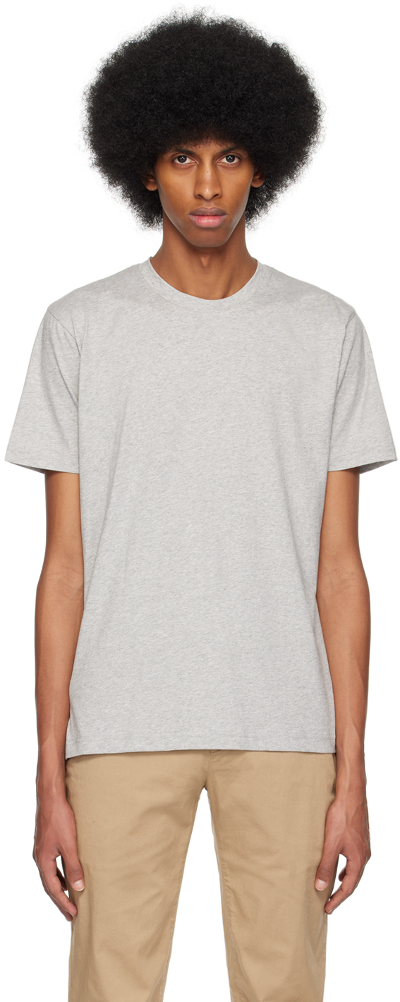 Sunspel Gray Riviera T-shirt In Gyaa Grey Melange