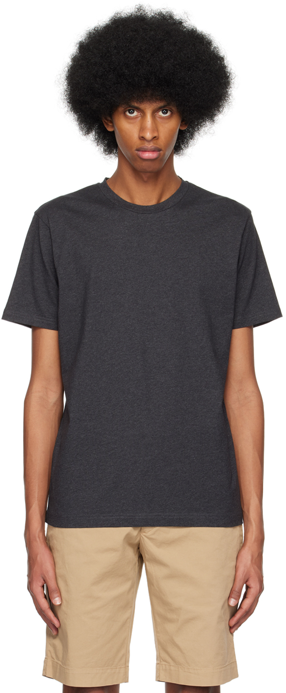 Sunspel Gray Riviera T-shirt In Coffee