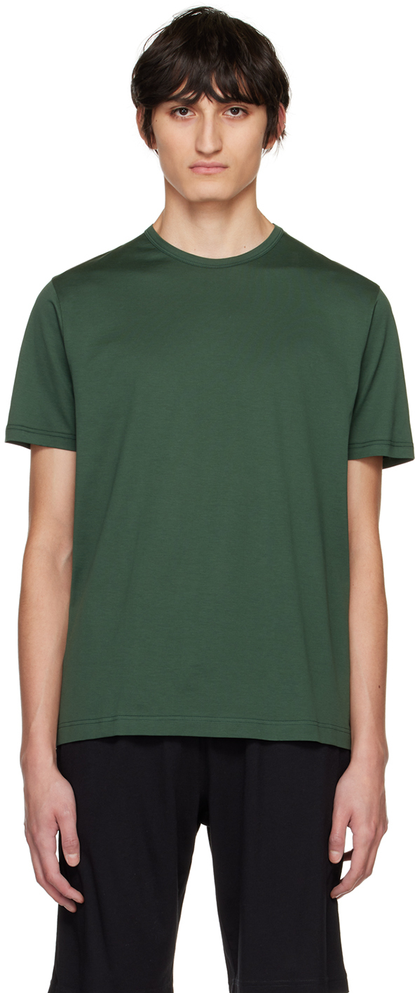 Sunspel: Green Classic T-Shirt | SSENSE