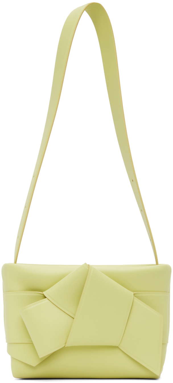 Acne Studios Musubi Knotted Shoulder Bag In Dusty Green