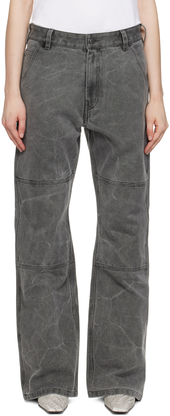 Acne Studios Gray Paneled Trousers